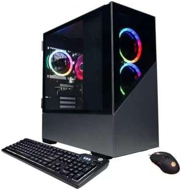 CyberpowerPC Gamer Xtreme Gaming PC Desktop, 13th Gen Intel Core i5-13400KF, NVIDIA Geforce RTX 4060 8GB, 32GB RAM, 2TB SSD, Windows 11 Home, Black