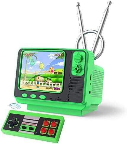 Retro TV Handheld Game Console, 108 Free Classic FC Games, Support for Connecting to TV,Portable Video Game Gifts for Adults and Children, Retro Toys for Ages 4-12 90s (GV300S Green)