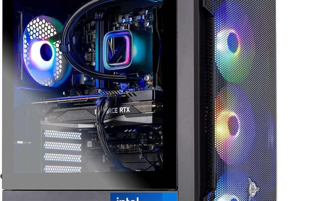 Skytech Gaming Shadow Gaming PC Desktop – Intel Core i7 13700F 2.1 GHz, NVIDIA RTX 4060, 1TB NVME SSD, 16GB DDR4 RAM 3200, 600W Gold PSU, 360mm AIO, 11AC Wi-Fi, Windows 11 Home 64-bit,Black