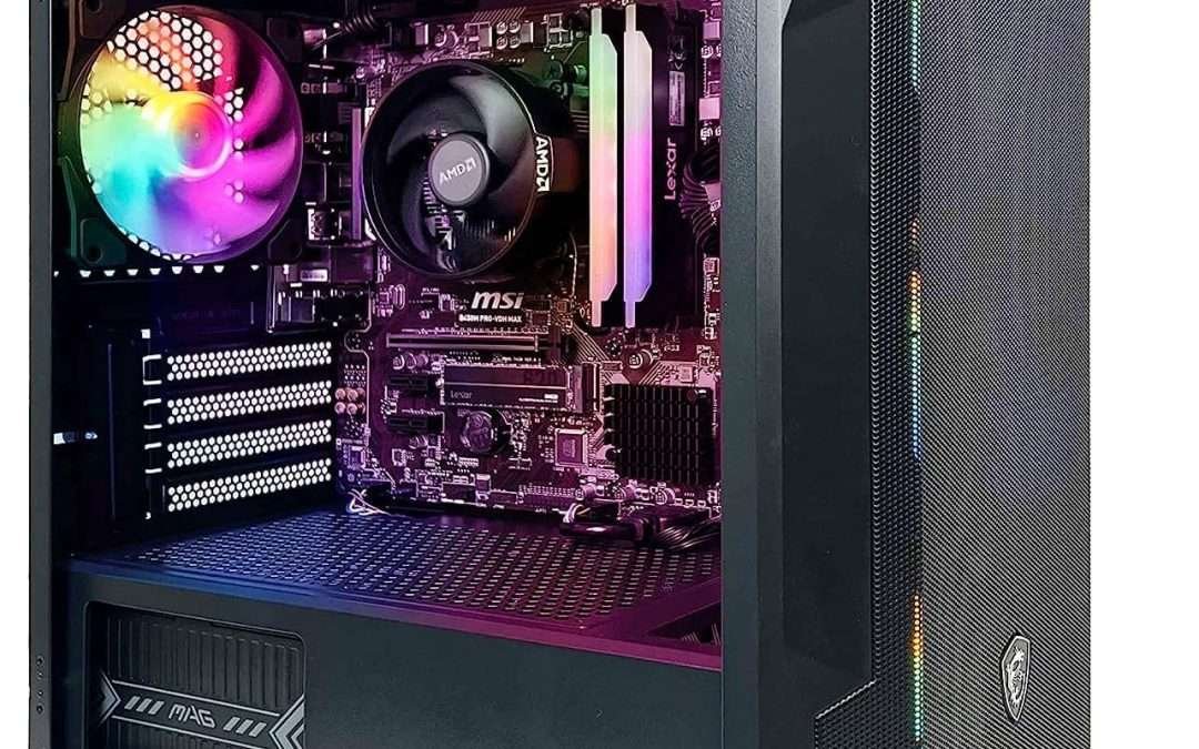 NSXGAMING Nova Desktop Gaming Computer (AMD Ryzen 5 5600G, 16GB 2 * 8 GB DDR4 3600, 512Gb M2 NVME SSD, RGB Fans, Windows 11 Home 64-bit Ready, Wify Ready, Mouse and Keyboard)