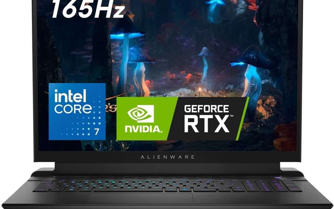 Alienware M18 Gaming Laptop – 18-inch QHD+ 165Hz 3ms Display, Intel Core i7-14700HX, 16GB DDR5 RAM, 1TB SSD, NVIDIA GeForce RTX 4070 8GB GDDR6, Windows 11 Home, Onsite Service – Dark Metallic Moon