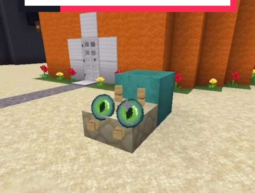 @chrisreksu Gary the snail in Minecraft  #minecraft #gaming #minecraftbuilding #…
