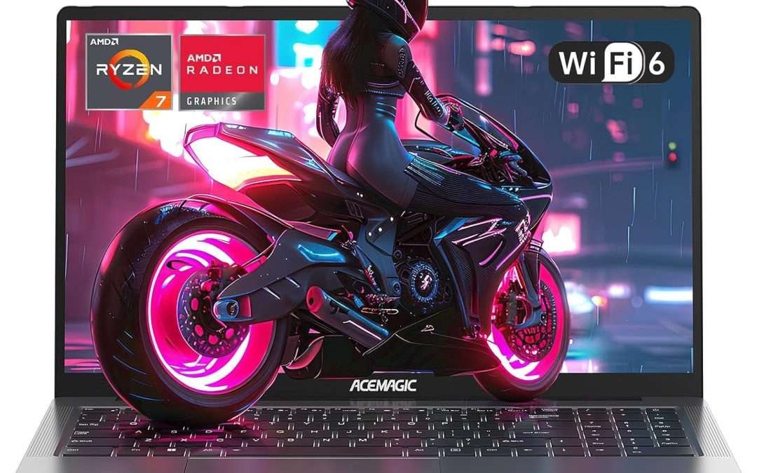 ACEMAGIC Gaming Laptop AMD Ryzen 7 5700U(8C/16T), Radeon RX Vega 8 Graphics,16.1“FHD Display,16GB RAM 512GB NVMe SSD Laptop Computer with Backlit KB,Type_C (Full Function),WiFi 6, 53Wh Battery