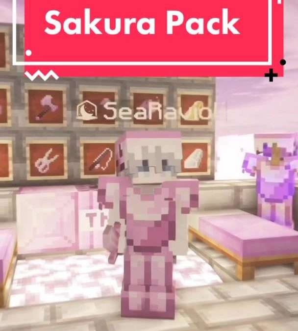 @sea_ravioli What colour do you prefer? #minecraft #sakura #texturepack #pvppack…