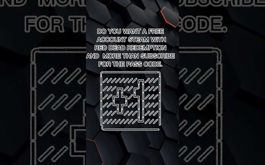 free steam account with red dead redemption in exchange for a subscription😉😉😉