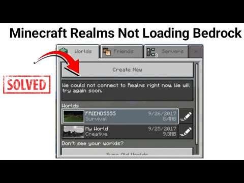 How To Fix Minecraft Realms Not Loading Bedrock | Minecraft Realms Not Working Bedrock