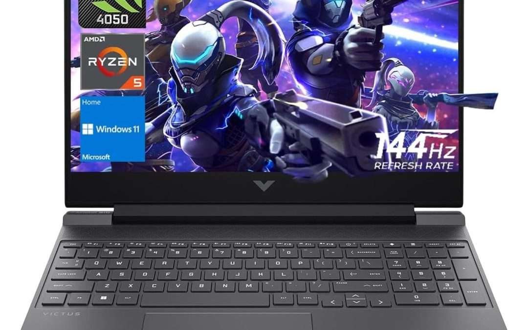 HP Victus Gaming Laptop, 15.6″ FHD 144Hz Display, AMD Ryzen 5 8645HS, 16GB DDR5 RAM, 1TB SSD, NVIDIA GeForce RTX 4050 (6GB GDDR6), HDMI, Webcam, Backlit Keyboard, Wi-Fi 6, Windows 11 Home, Mica Silver