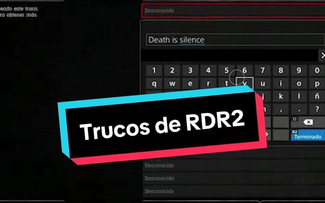 @lobitrox Trucos de RED DEAD REDEMPTION 2. ¿De qué videojuego te gustaría que di…