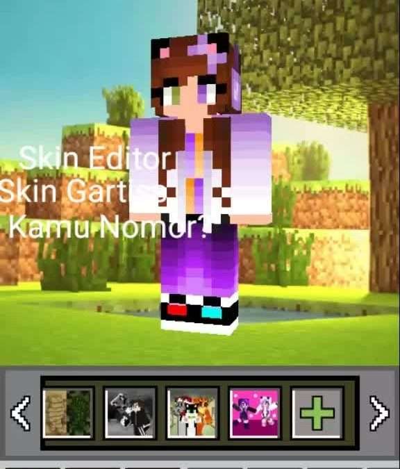 @nafeeza_rachma26 Aku Skin Editor / Skin gartis sama foto #minecraftskin #minecr…