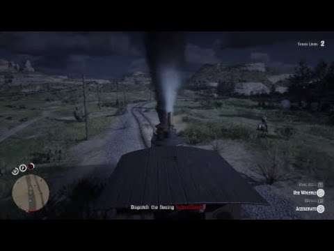 Red dead redemption 2 steam train being silly it activate warp drive speed lol