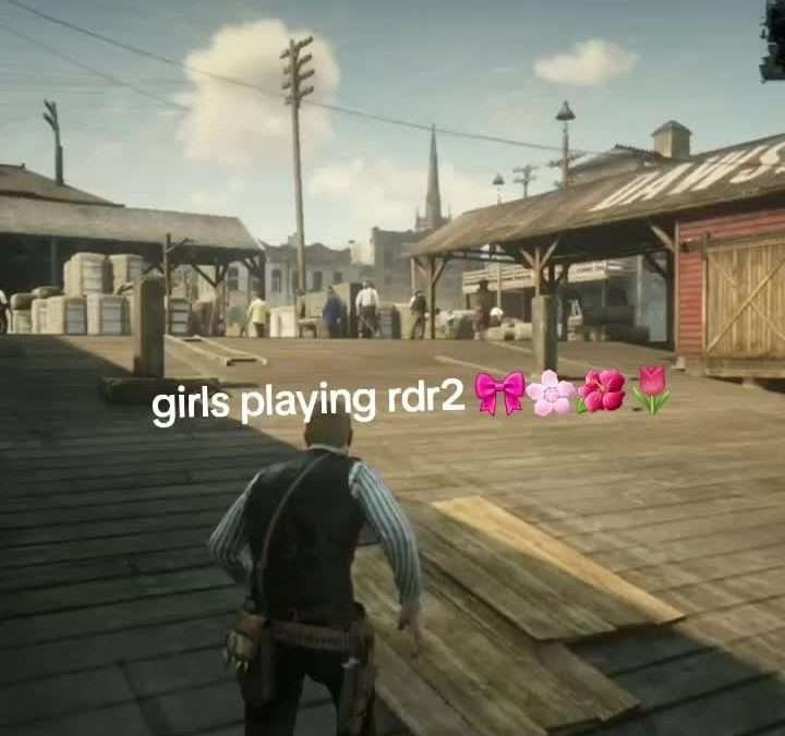 @autumnleavesfallingdownx girls playing rdr2  #rdr2 #girlsplaying #reddeadredemp…