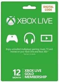 Microsoft-Xbox Live 12 Month Gold Membership – Digital Code