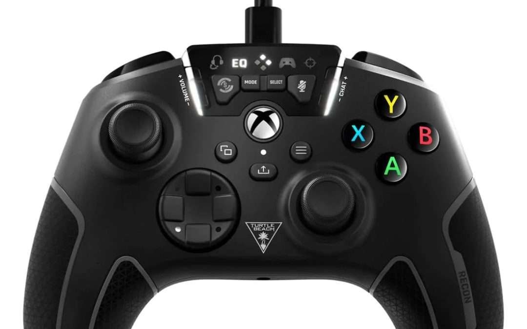 Turtle Beach Recon Controller Wired Game Controller Officially Licensed for Xbox Series X, Xbox Series S, Xbox One & Windows – Audio Enhancements, Remappable Buttons, Superhuman Hearing – Black