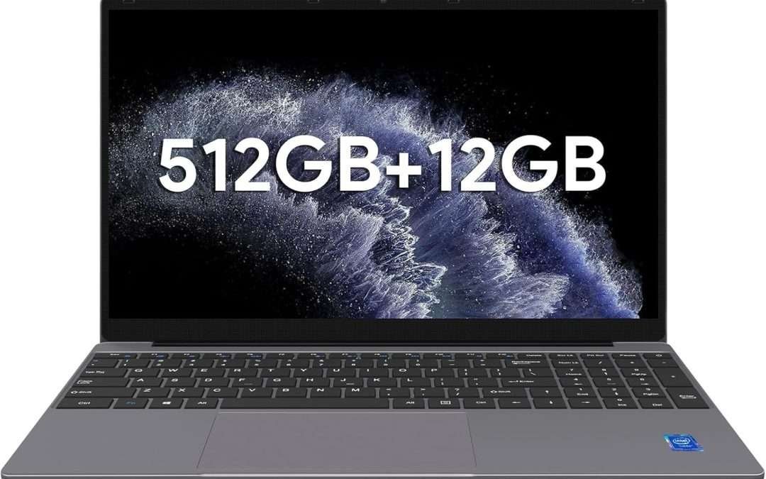 ApoloSign 15.6″ Full HD Laptop, 12GB RAM, 512GB SSD, Expandable to 1TB, Intel N5095 Processor, Dual-Band WiFi, 178° Viewing Angle, Dual Speakers-Gray