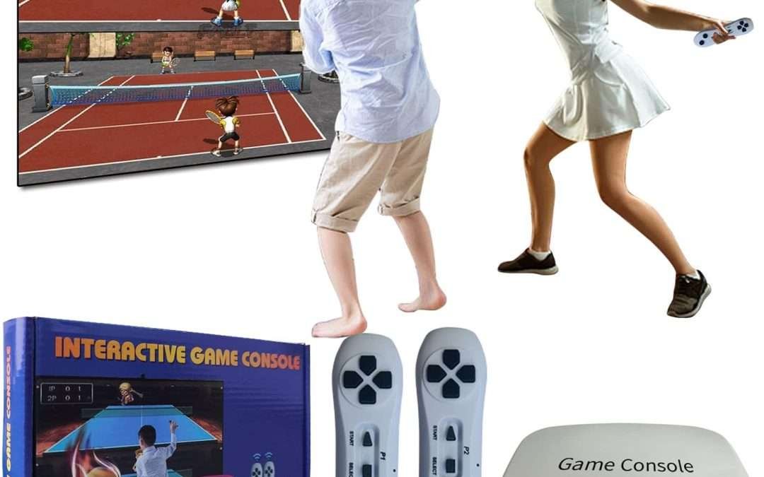 TV Game Console Built in 883 Games, 2 Players Retro Video Game Machine with 2.4G Wireless Handheld Gamepad Somatosensory Control,HD Plug and Play, Kid Adult Interactive&Puzzle Game,Grey