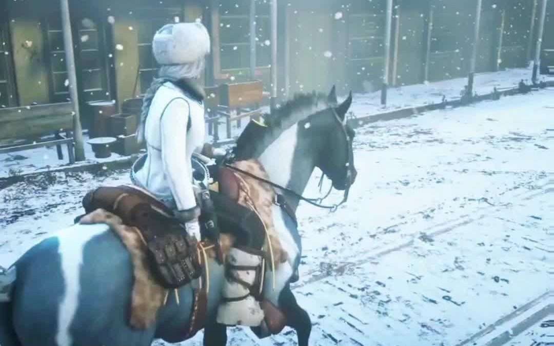 @miss_rissa_x it’s snowing! the game is updated. #december #update #rdo #rdo2 #r…