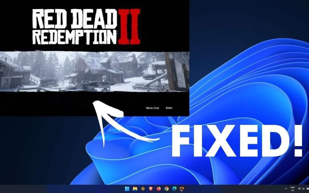 Red Dead Redemption 2 full screen not working fix | Fix RDR2 won't go full screen.