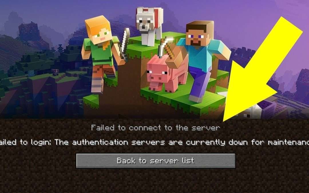 error: ''authentication servers are down for maintenance '' minecraft Guide