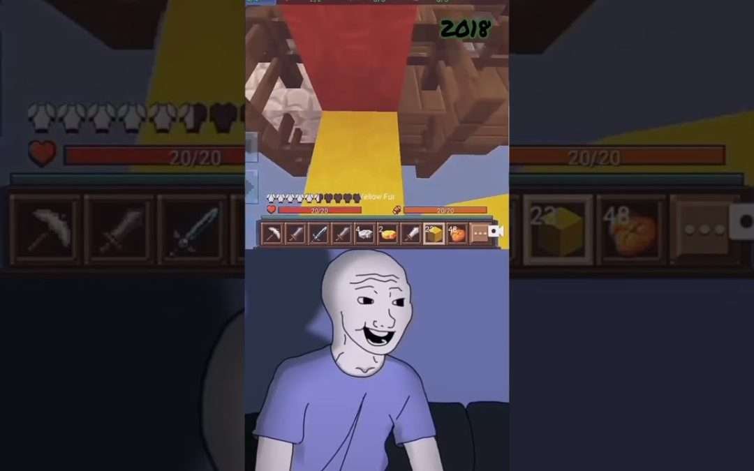 Blockman Go Bed Wars 2023 Vs 2018❤️ #bedwars #blockmango #blockmangobedwars #egg #eggwars