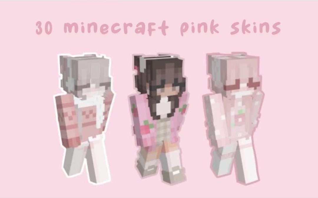 30 Minecraft Pink skins for girls! 🌸