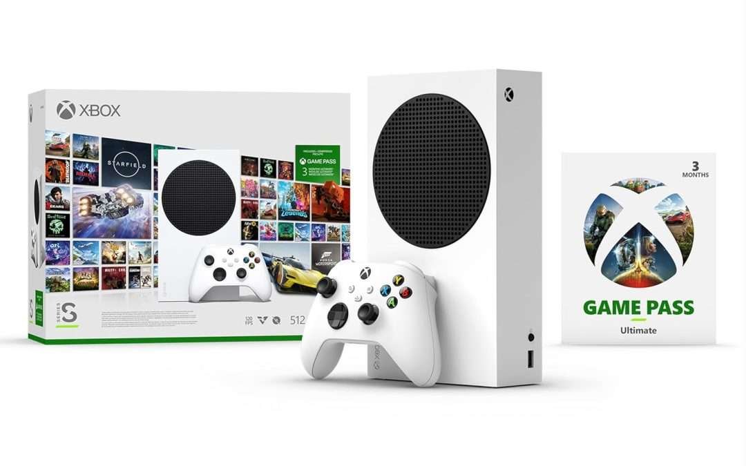 Xbox Series S Starter Bundle – Includes hundreds of games with Game Pass Ultimate 3 Month Membership – 512GB SSD All-Digital Gaming Console