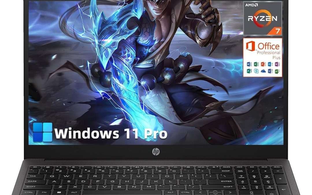 HP 2024 Lastest 255 G10 15.6″ FHD Business Laptop, AMD Ryzen 7 7730U (64GB RAM | 2T SSD), Numeric Keypad, Webcam, Window 11 Pro, MS Office Pro 2024
