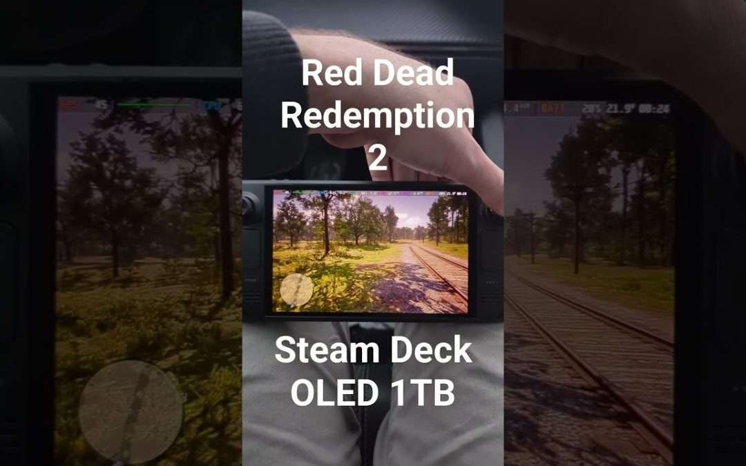 Red Dead Redemption 2 on a rainy lunchbreak #steamdeck #reddeadredemption #handheld #gaming