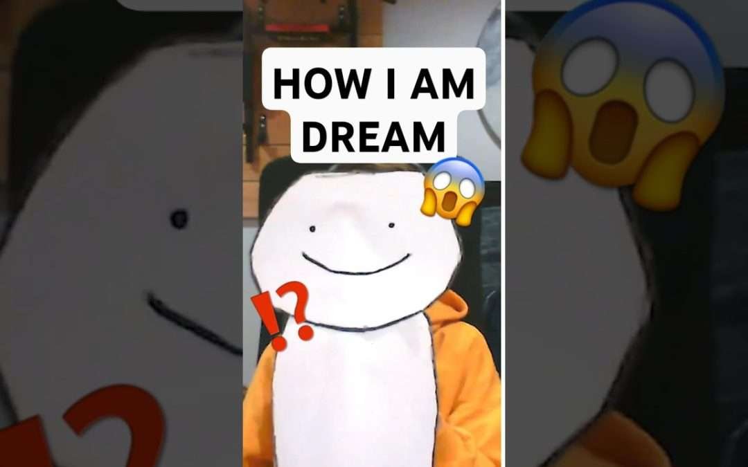 How I am DREAM from MINECRAFT…. (Face Reveal!) 🙊 #shorts