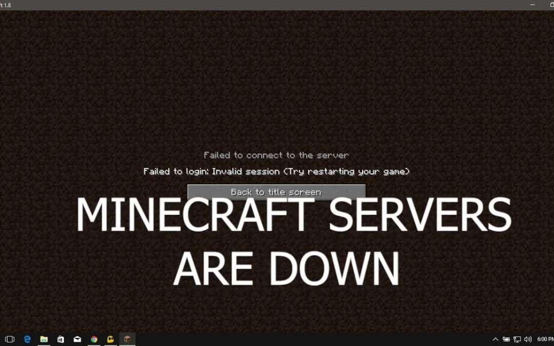 Minecraft servers are DOWN