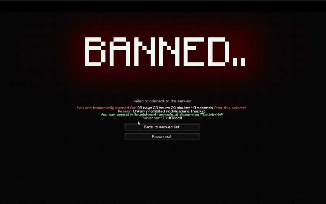 banned on the bedwars practice server..