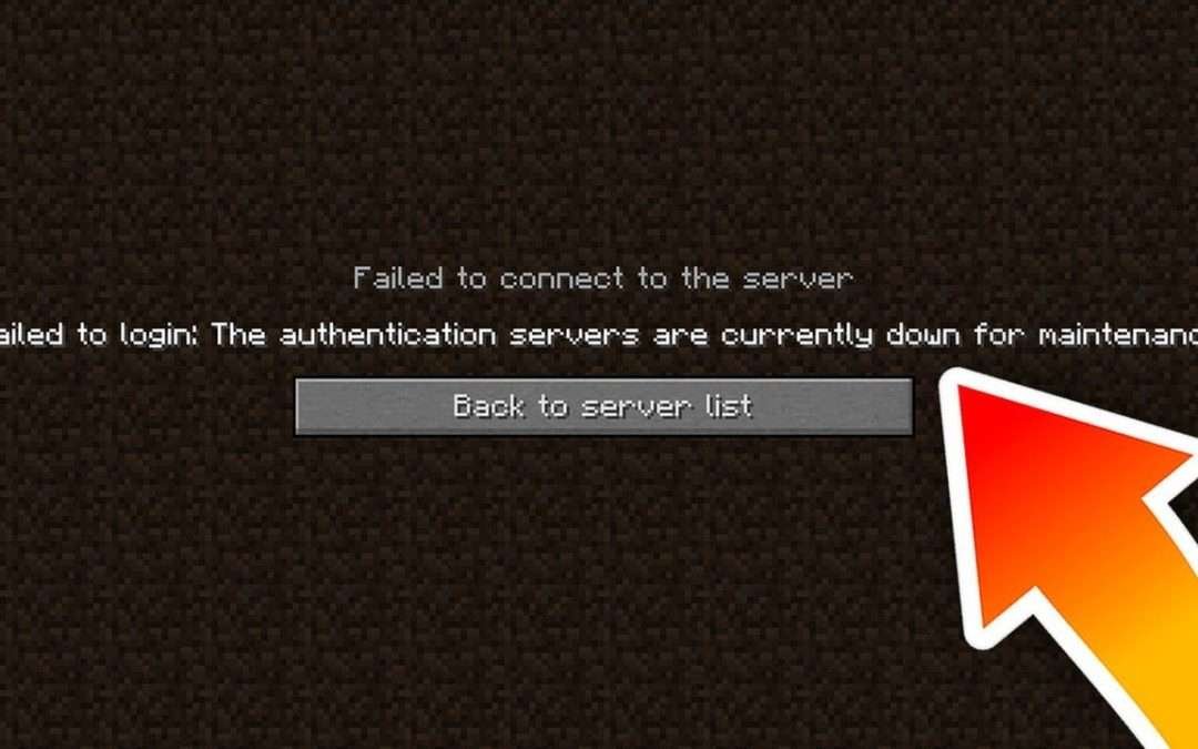 how to fix ''authentication servers are down for maintenance minecraft error''