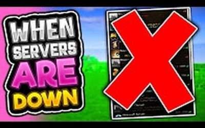 WHEN MINECRAFT SERVERS ARE DOWN!