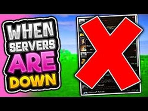 WHEN MINECRAFT SERVERS ARE DOWN!