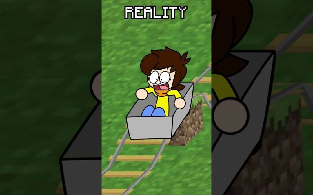 Rails in Minecraft (Animated #shorts)
