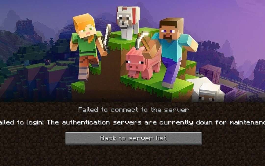 MINECRAFT ERROR: ''authentication servers are down for maintenance '' 2023