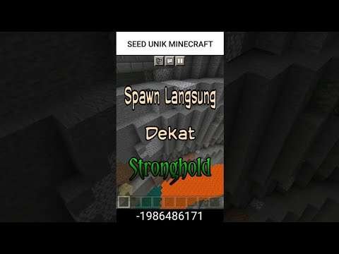 Best Seed Map Minecraft spawn directly near the village and stronghold #shorts #seed #minecraftpe
