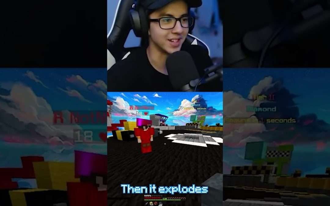 How to TNT JUMP in Minecraft Bedwars with @NotNico😳#shorts