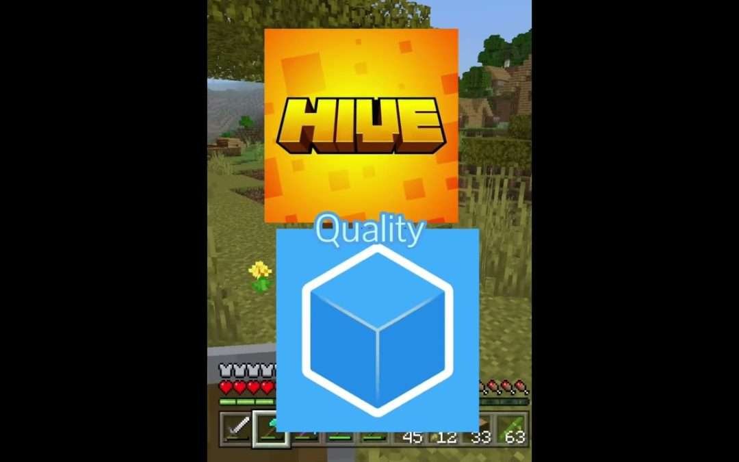 Hive VS Cubecraft (Minecraft Server Comparison) #shorts #minecraftshorts #subscribe