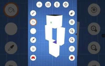 how to make entity 303 skin in minecraft (app name skin editor) #shorts #viral #trending