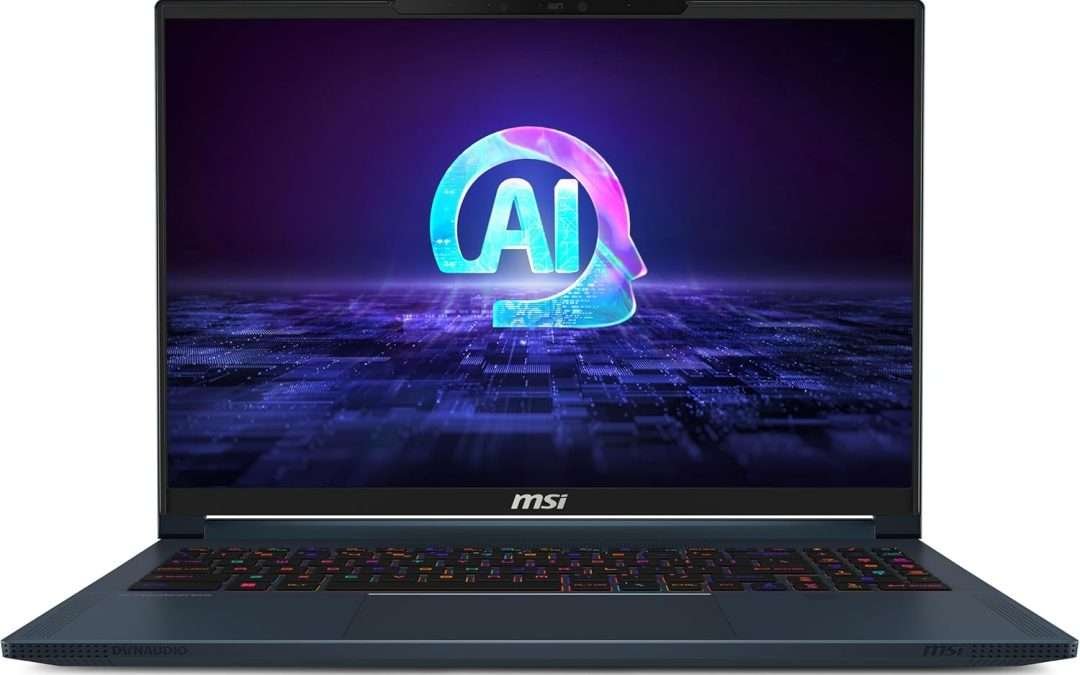 MSI Stealth 16 AI Studio 16” 120Hz UHD+ Mini LED Gaming Laptop: Intel Core Ultra 9-185H, NVIDIA Geforce RTX 4080, 64GB DDR5, 1TB NVMe SSD, Thunderbolt 4, Win 11 Pro: Star Blue A1VHG-027US