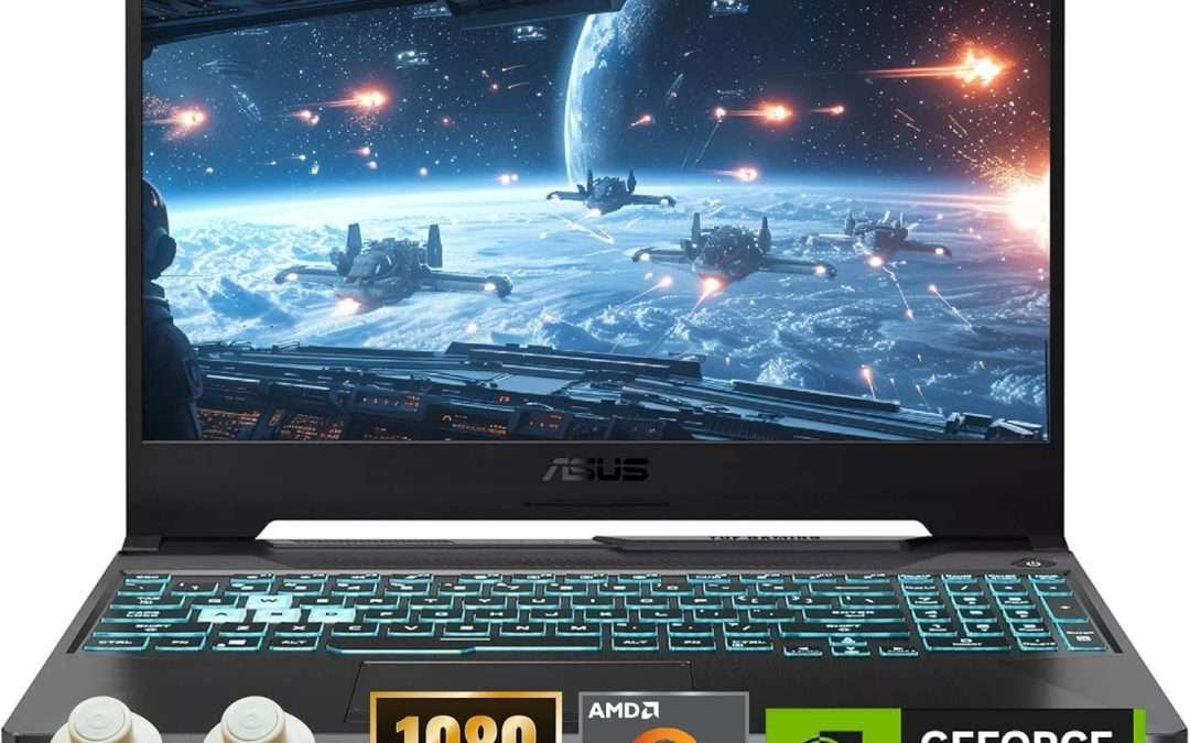 ASUS TUF A15 Gaming Laptop, AMD Ryzen 7 7435HS Processor, NVIDIA GeForce RTX 3050, 15.6 inch Full HD Display, 64GB DDR5 RAM, 2TB SSD, Backlit Keyboard, Windows 11 Home, Wi-Fi, Alpacatec Accessory
