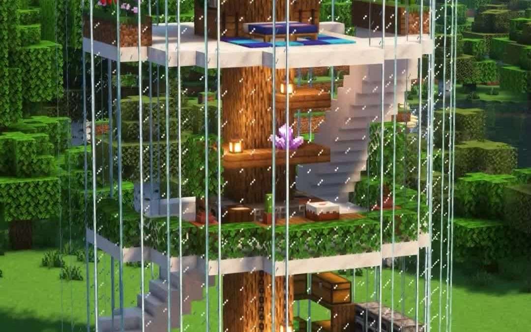 @sereykamc Minecraft Best Modern House Tutorial#minecraft #minecraftbuilding #mi…