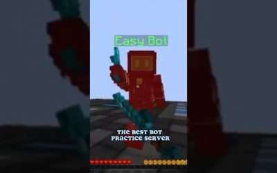 The best bot pvp practice server.. #shorts #minecraft #pvp #tutorial