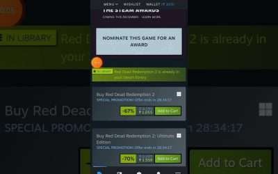 Best deal of the year in steam autumn sale. #rdr2 #reddeadredemtion2 #steam #sale #bestdeal #viral .