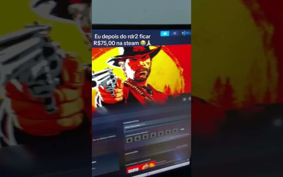 Red Dead redemptiom 2 em promoção na steam!! #shorts #reddeadredemption2 #games #steam #rockstar