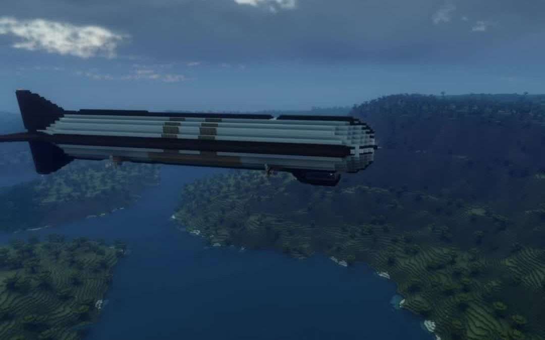 @defens93 Zeppelins in Minecraft goes crazy #minecraft #minecraftmods #foryou #z…
