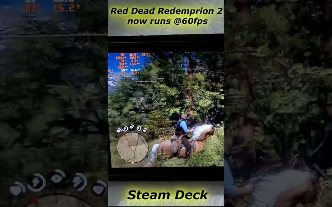 Red Dead Redemption 2 Steam Deck with FSR 3 Frame Gen Windows 10 #steamdeck #reddeadredemtion2