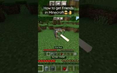 How to get Friends in Minecraft😎👌 #shorts