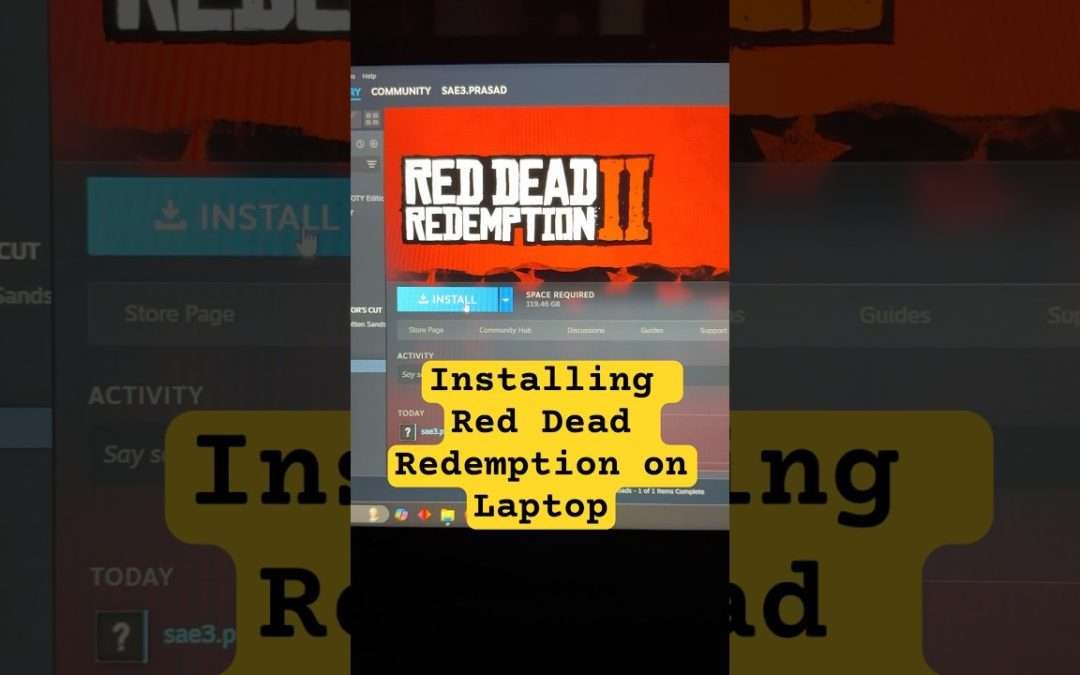 Red Dead on Laptop #reddeadredemption #steam #steamgame #rockstargames #gaming