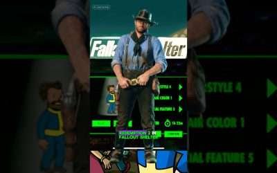 Making Arthur Morgan from Red Dead Redemption 2 in fallout shelter #gaming #rdr2 #fallout #reddead